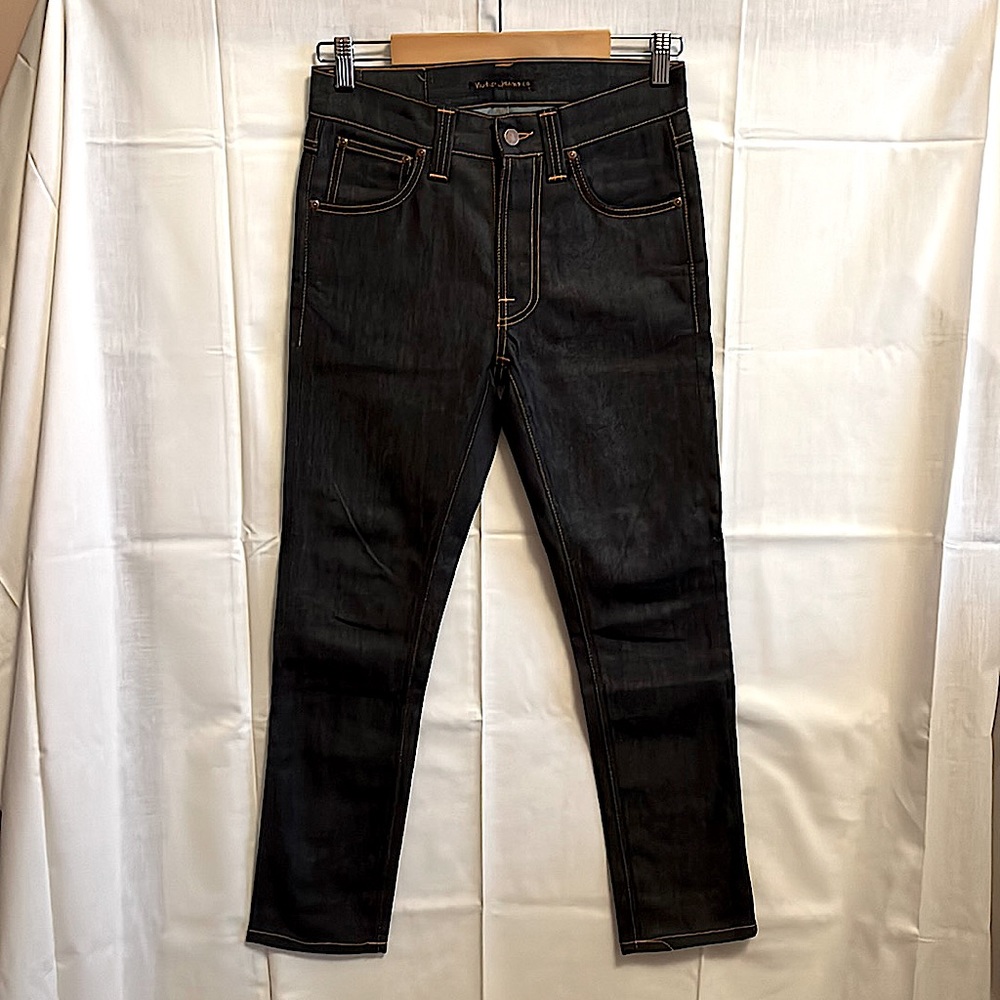 NUDIE JEANS CO. Lean Dean Dry Denim Jeans (UNWORN, BRAND NEW)  // Size 27Wx30L